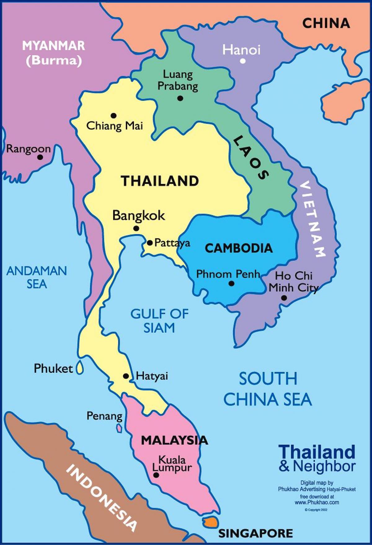 Bangkok tay xəritə