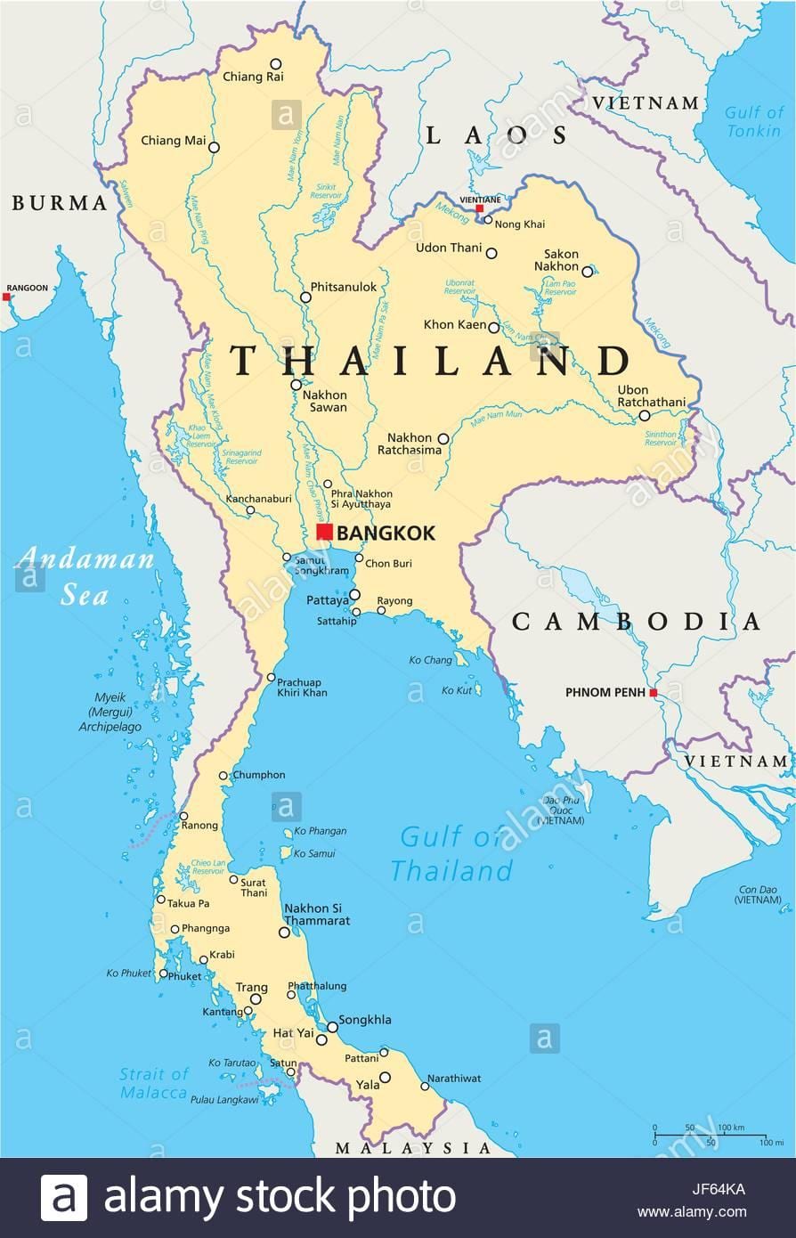 Bangkok dünya xəritəsində