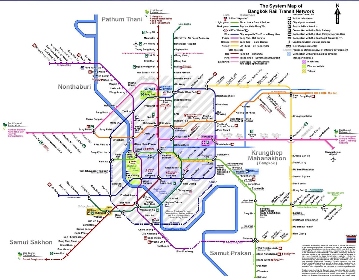 Bangkok qatar xəritədə