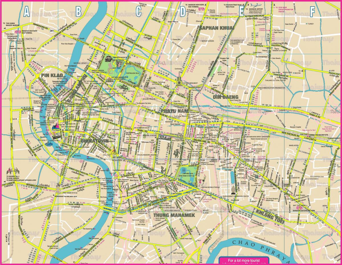 şəhərin xəritəsi Bangkok