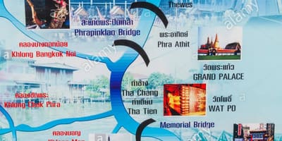 Kart çayının Chao прайя Bangkok
