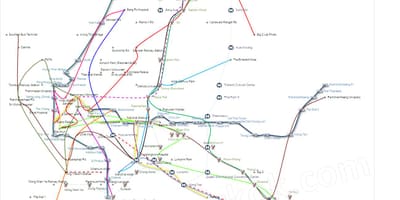 Xəritəsi, avtobus marşrutlarının Bangkok