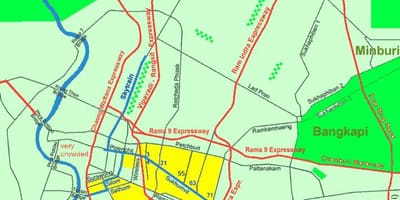 Bangkok şəhərinin mərkəzi kart