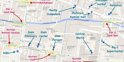 Kart Bangkok bazarlarında