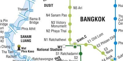 Metro xəritəsi Bangkok və Bangkok