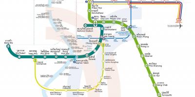 Marşrut xəritəsi metro kartında Bangkok