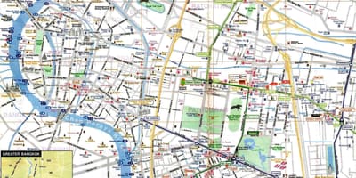 Turizm xəritəsi Bangkok ingilis dili